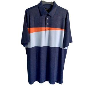 Chase54 Course Top Blue Orange Golf Polo Men's XL